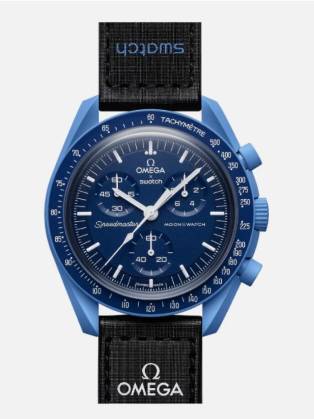 Omega x Swtach MoonSwatch Mission to Neptune Men's Ceramic Watch